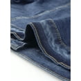 thumbnail image 6 of Agnes Orinda Women's Plus Size Jean Button Outfits Fashion Cropped Denim Jackets 1X Blue, 6 of 8
