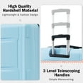 thumbnail image 5 of Light Blue ABS Luggage Set with Bags - 20/24" Expandable Spinner Suitcases with TSA Lock. Lightweight & Durable for Travel., 5 of 22