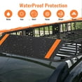 thumbnail image 3 of Roof Rack Basket, Cargo Carrier with Extension Black Car Top Luggage Holder, 200LBS Heavy Duty, Carrier Basket for SUV, Truck or RV Camping Storage Steel Construction, 3 of 5