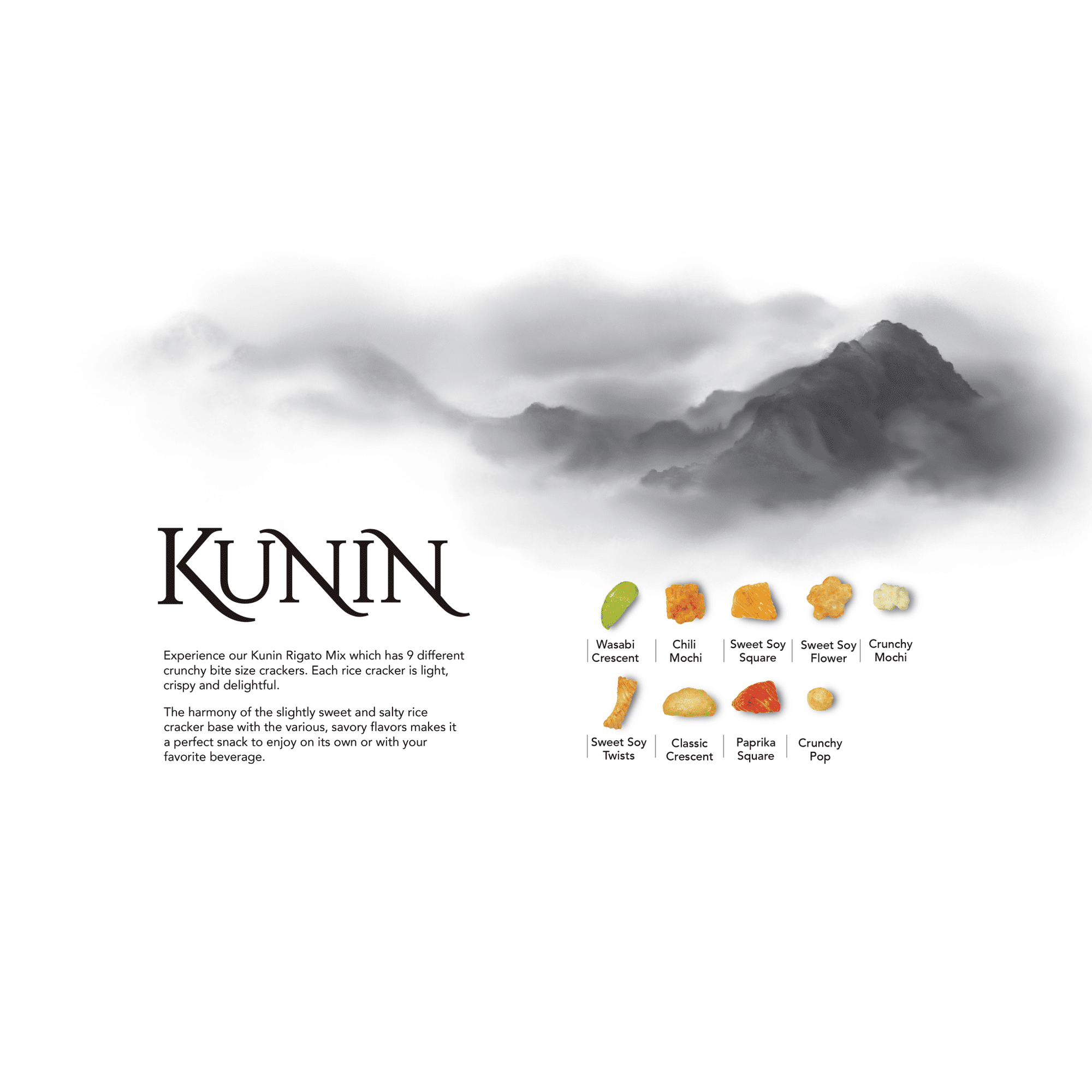 Kunin Tteokbokki Crunchy Mochi Sweet & Spicy Flavor Crackers, 2 Bags
