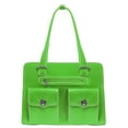 thumbnail image 5 of McKlein VERONA, Fly-Through Checkpoint-Friendly Ladies' Laptop Briefcase, Top Grain Cowhide Leather, Green (96621), 5 of 6