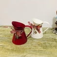 thumbnail image 3 of Jarrón de flores vintage, regadera roja, decoración rústica para el hogar, jarrón de metal, maceta con forma de arco, maceta con llave para la oficina, el balcón y la sala de estar, 3 of 5