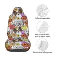 thumbnail image 4 of Wukai Cute Dogs Puppy Full Set Car Seat Covers with Soft Padding Universal Auto Front Seats Protector and Cushion Mat, 4 of 5