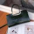 thumbnail image 3 of Genuine Cowhide Leather Women Satchel,Crocodile Embossed Crossbody Shoulder Handbag, 3 of 7
