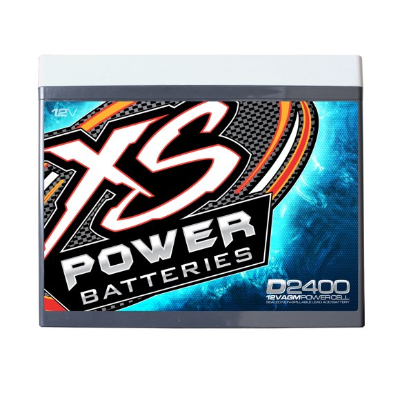 XS Batteries Battery D2400 D Series; Group 24 AGM Absorbent Glass Mat; 12 Volt; 3500 Max Amps; Top M6 Terminal; 10.24 Inch Length; 6.65 Inch Width; 8.31 Inch Height; 1200 Cranking Amps; 96 Ah Capacity