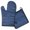 Blue and White, variant on Black and Grey Abstract Art Artwork Kitchen Oven Mitt and Pot Holder Sets 2 Pcs for Baking, Cooking and Grilling, Heat Resistant Up To 392 °F