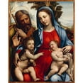thumbnail image 3 of Sodoma 20x24 Black Modern Framed Museum Art Print Titled - The Holy Family and St. John (Between 1477 and 1549), 3 of 5