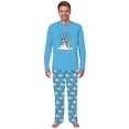 thumbnail image 3 of Snowman and Orange Cat Matching Family Christmas Pajamas with Pet, 2 Side Pockets, Available in Plus Sizes, 3 of 7
