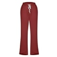 thumbnail image 6 of Sakmal Sweatpants for Women Plus Size Wide Leg Fleece Lined Boyfriend Pants Solid Running 30" Inseam Sweatpants for Women XL, 6 of 9