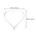 thumbnail image 2 of HLONK Heart Shaped  Arch Kit with Durable PVC Frames for White Color, 2 of 8