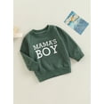 thumbnail image 3 of Bagilaanoe Toddler Baby Boy Oversized Sweatshirt Long Sleeve Letter Print Pullover 6M 12M 18M 24M 3T Kids Loose Tee Tops, 3 of 7