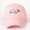 Pink, variant on WQNVRNR Heart Print Baseball Cap- Curved Bill Breathable Adjustable Snapback Men & Women Outdoor Headwear Black Size Free Size