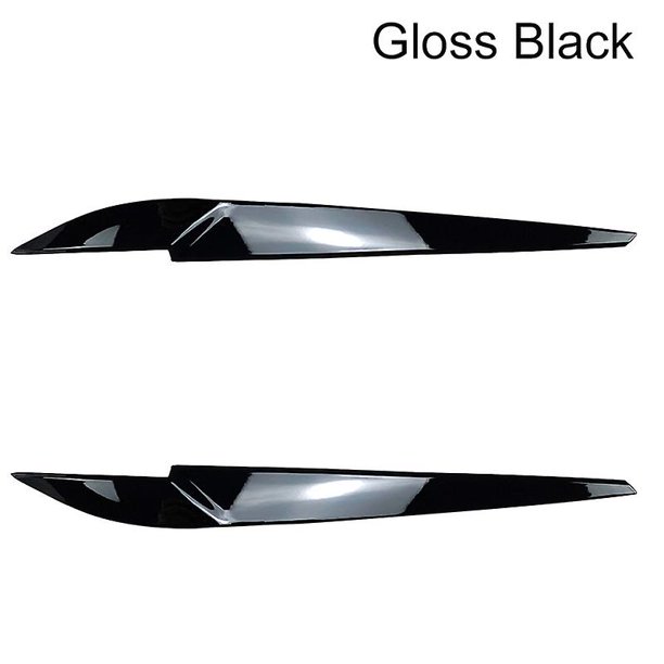 For Bmw X5 X6 F15 F16 Glossy Carbon Front Headlight Eyebrow Eyelid Stickers Head Lamp Light Decoration Trim Sticker 2014-2018