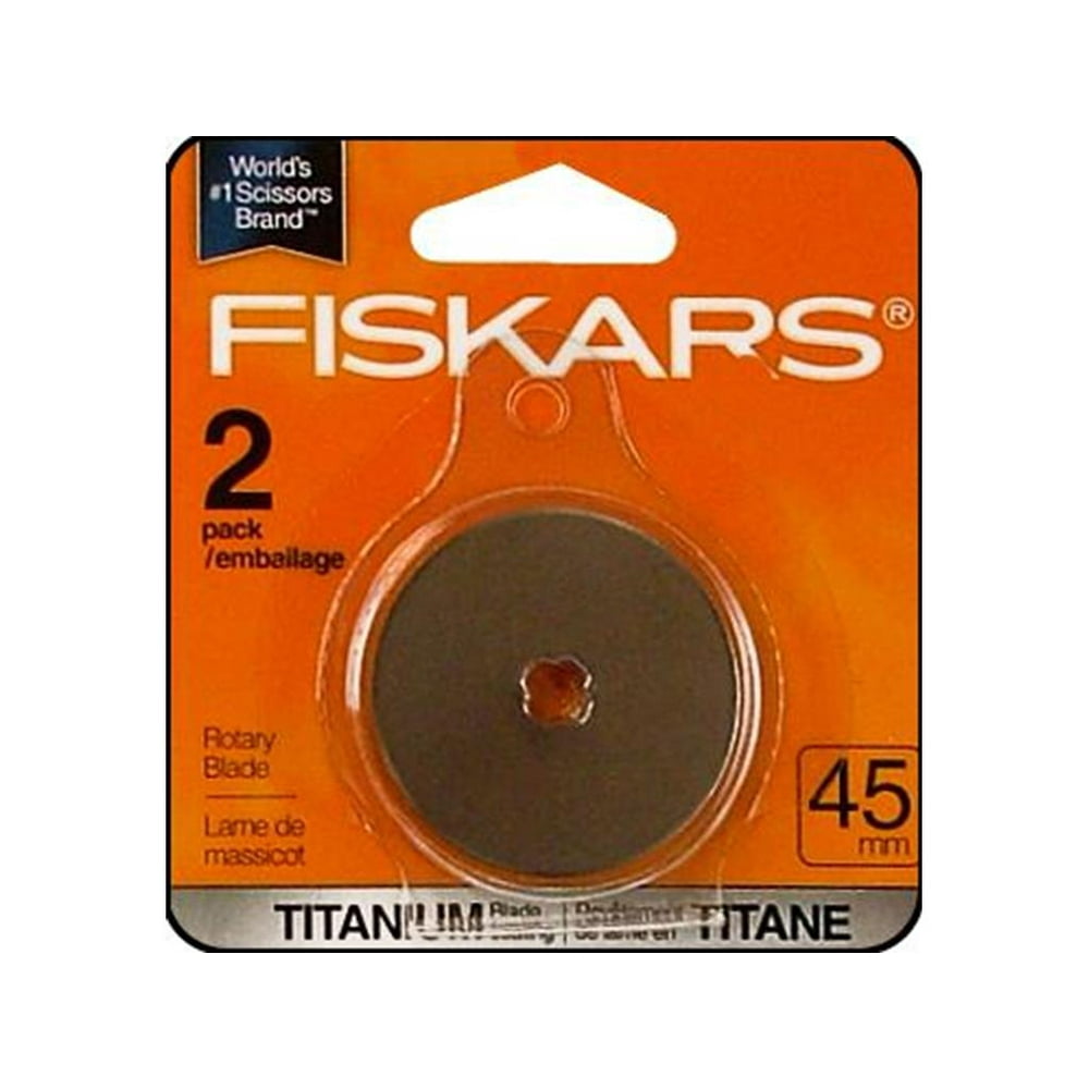 Fiskars Titanium Rotary Blades, Replacement (45 mm, 2 Pack) Walmart