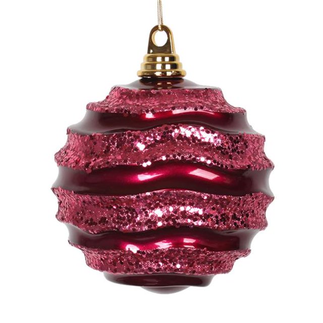Vickerman M132310 Boule de Bonbon Pailletée Magenta - 10 Po.