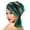 Dark green, variant on Soft Velvet Turban Hat with Rhinestones Decors Crossed Forehead Design Chemo Hat