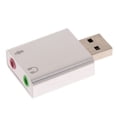 thumbnail image 1 of Adaptador de de Sonido de sonido USB 2.0 a Conectores de Micrófono / Auriculares Estéreo de 3,5 Mm 7.1 Canales perfke Adaptador de sonido externo USB, 1 of 7