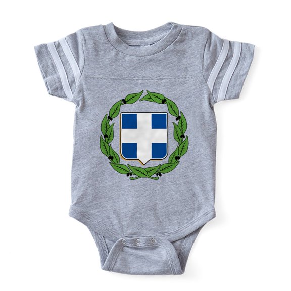 CafePress - Greek Crest - Cute Infant Baby Football Bodysuit