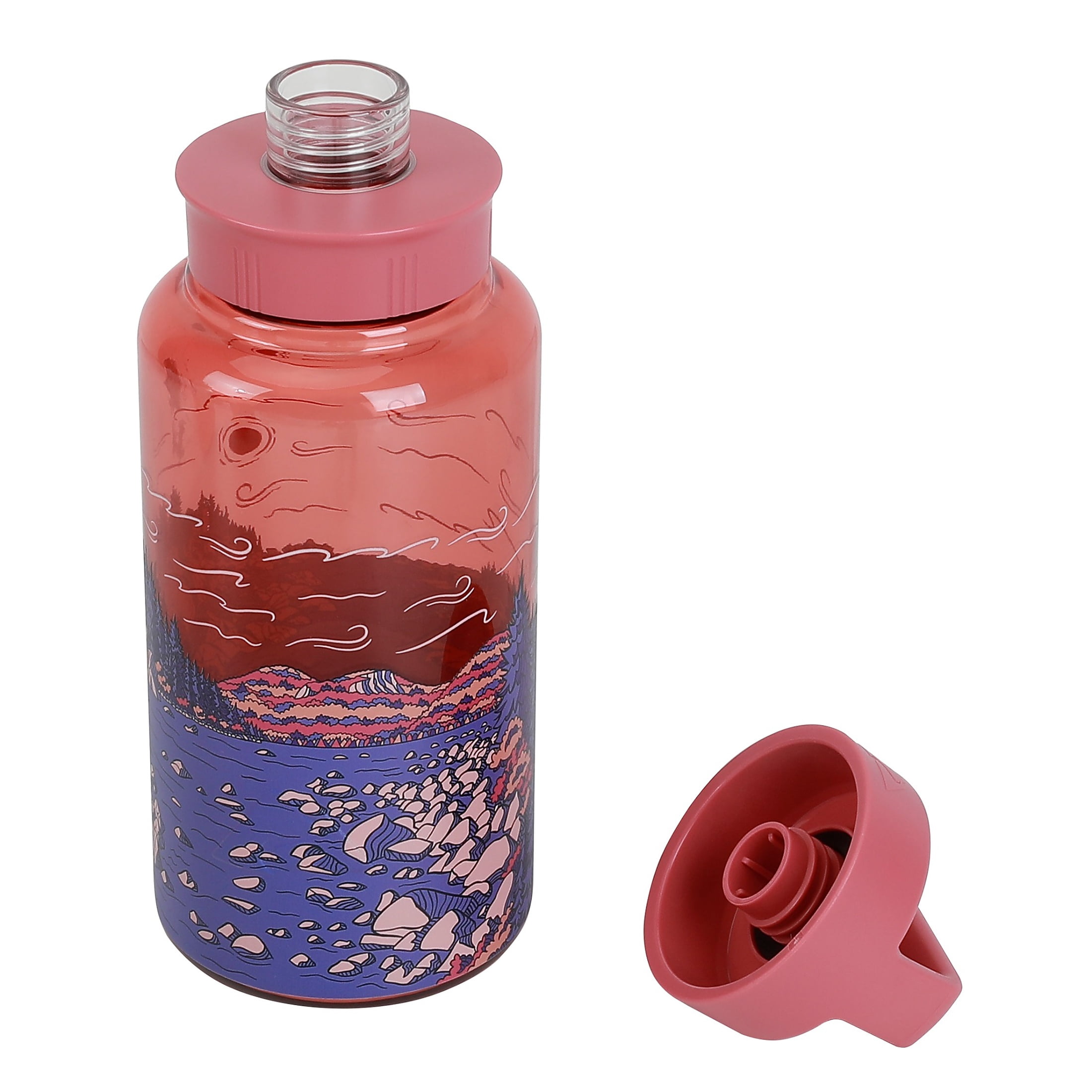 Ozark Trail 32 oz Tritan Water Bottle with Chug Cap, Granite Coast