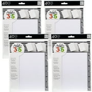 Happy Planner Mini Fill Paper 9.25"X7"-White Graph 40 Count, Multipack Of 4