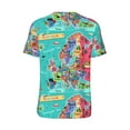 thumbnail image 3 of Haiem Hip Hop Hipster Baseball Jersey Button Down Shirts Sports Uniforms Men Women Jersey(Cartoon Map Of Europe,4X-Large), 3 of 9