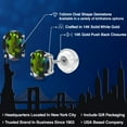 thumbnail image 2 of Gem Stone King 1.60 Ct Oval 7x5mm Green Mystic Topaz 14K White Gold Stud Earrings for Women Men, 2 of 6