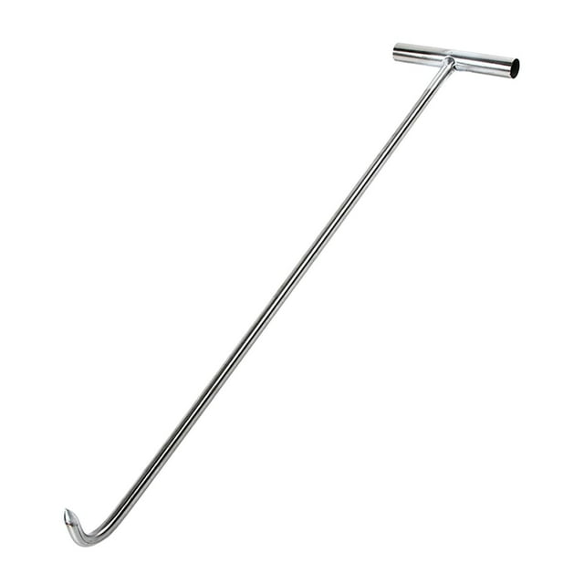 Herramienta de gancho de alcantarilla en forma de T, elevador versátil, tapa de pozo de alcantarillado, cubiertas de alcantarilla, gancho de elevación 68cm