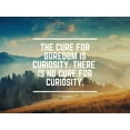 thumbnail image 2 of ArtsyQuotes 32x25 Black Ornate Wood Framed with Double Matting Museum Art Print Titled - Ellen Parr Quote: Boredom is Curiosity, 2 of 4