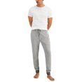 thumbnail image 4 of Hanes Men's Waffle Knit Sleep Jogger Pant Oxford Grey Heather, Large, 4 of 4