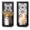 Black, variant on Sziqiqi Set of 2 Rustic Wood Wall Candle Holders with Mirror: White Farmhouse Decor for Indoor Use Window Grille Pattern Shelves for Fireplace Bathroom Hallway