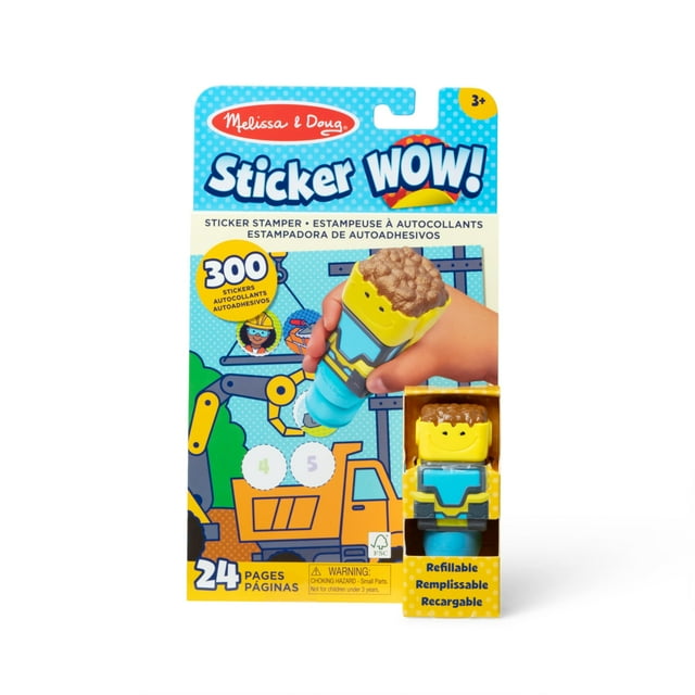 Activity Pad and Sticker Stamper Melissa & Doug Bulldozer
