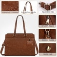 thumbnail image 5 of Laptop Bag for Women 15.6 Inch Work Tote Bags  Leather Laptop Computer Tote Professional Briefcase, 5 of 6