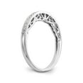 thumbnail image 6 of Solid 14k White Gold Diamond Wedding Band Ring Size 7 (.135 cttw.), 6 of 8