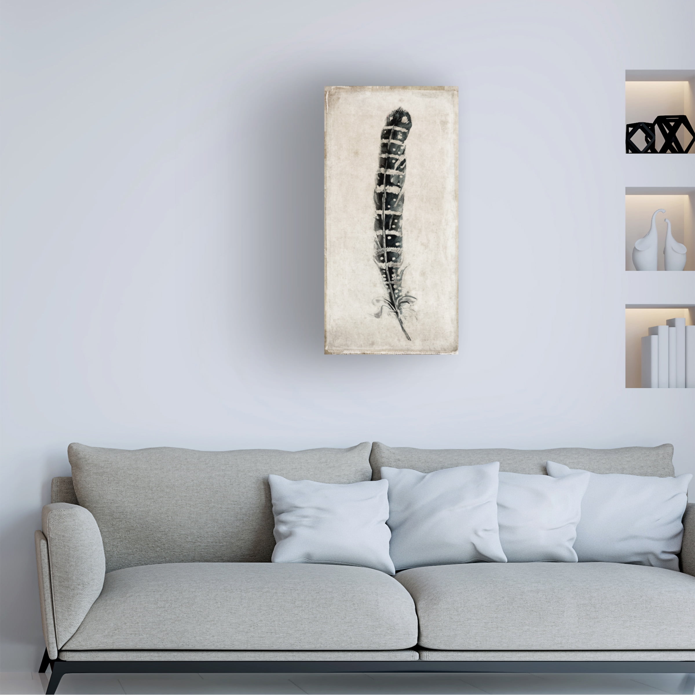 Symposium Design 'Feather 4' Canvas Art