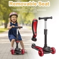 thumbnail image 5 of GLIDEZONE Kids Kick Scooter with Seat & LED Wheels, Foldable Adjustable Height Scooter, 2-in-1 Sit to Stand Scooter for Ages 3-14 (Black), 5 of 6