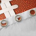 thumbnail image 4 of Erosebridal Kids Football Brown Ice Cream Drip Black Out Curtains,Ball Gamer Curtains Pack of 2 (42x63 Each) for Boys,Ultra Soft Home Decor, 4 of 6