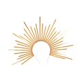 thumbnail image 2 of Halloween Halo Sun Headband Accessory Accessor Portable Prop -Bandwear para show Show Dress Up Roles Play Party Supplies oro, 2 of 8