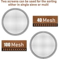thumbnail image 2 of Stainless Steel Automatic Vibrating Sifter Machine, 19.6" Diameter with 40 & 100 Mesh Screens, Food-Grade Electric Sieve Shaker for Flour Powder, 2 of 8