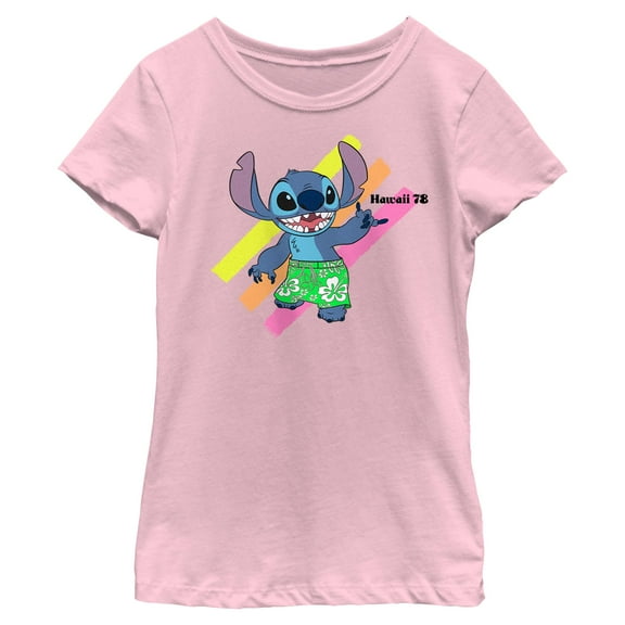 Girls Lilo & Stitch Aloha 78 Stitch T Shirt