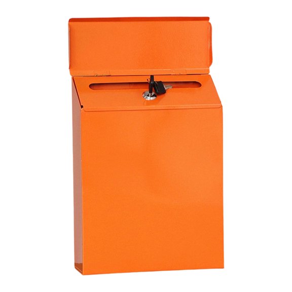 Sinyiin Lockable Metal Hanging Mailbox For Outdoor Security Hanging Iron Mailbox With Key Vintage Styles Garden Porch Decoration