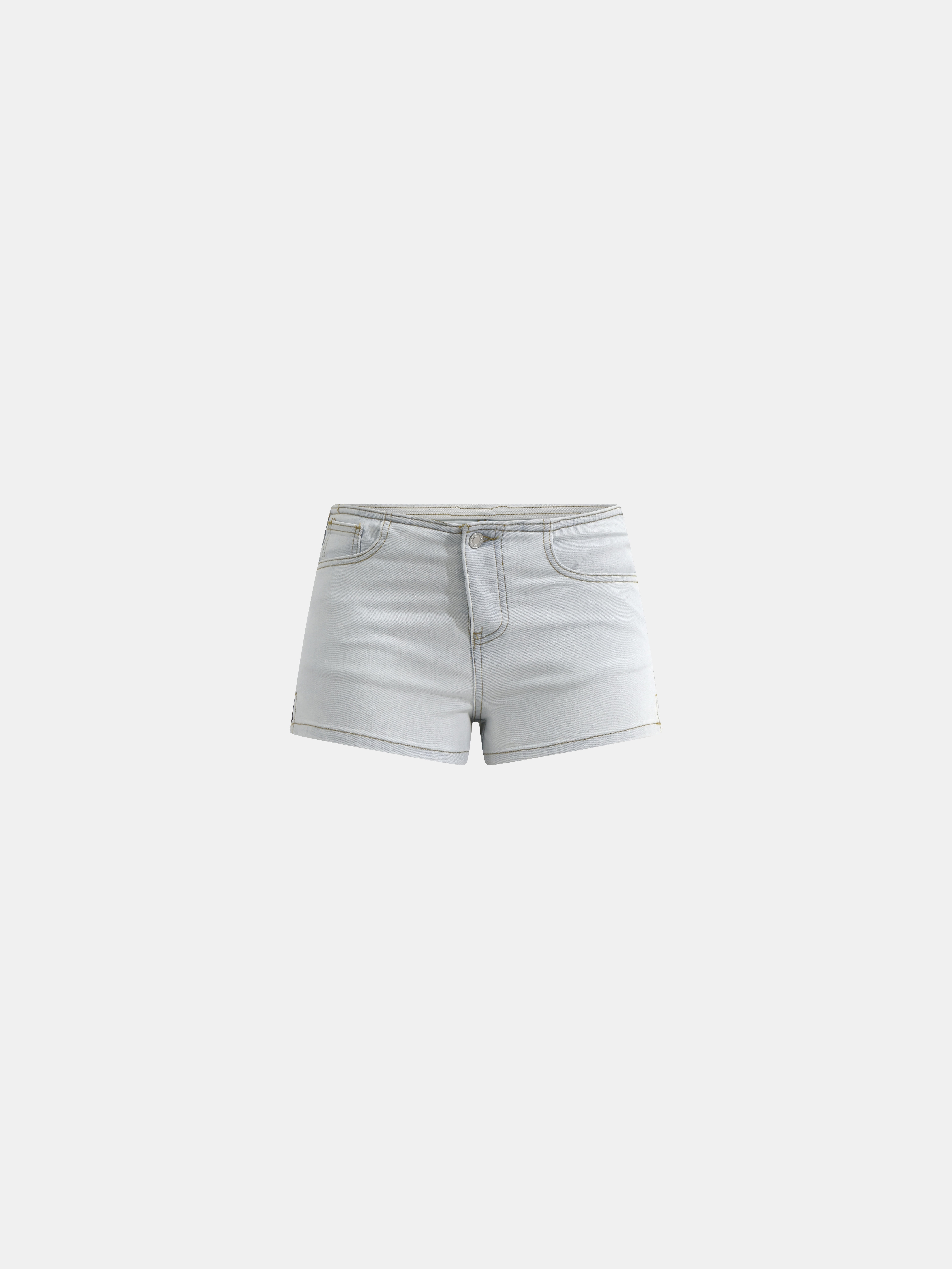 No Boundaries Denim Hot Low-Rise Shorts, 2'' Inseam, Women's