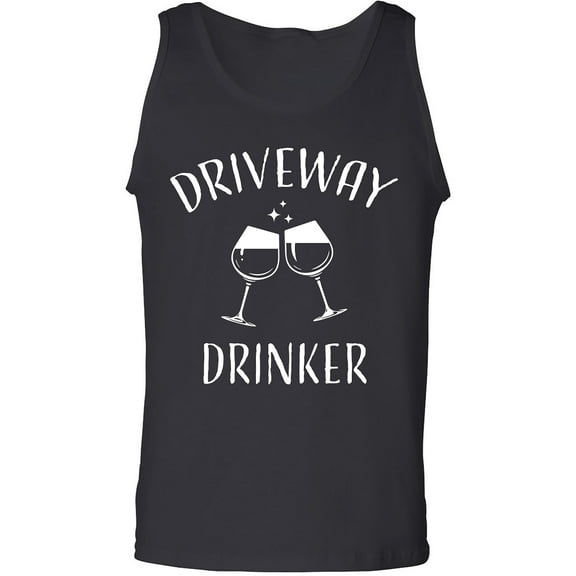 Driveway Drinker-Wine Adult Tank Top