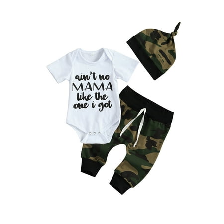 

Newborn Baby Boy Cotton Top Bodysuit Romper Pants Leggings Hat Outfit Clothes