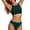 Womens Swimsuits Green, variant on Womens High Waisted Bikini Sets Sporty Two Piece Swimsuits Color Block Cheeky High Cut Bathing Suits