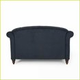 thumbnail image 6 of Comfortable Double Chaise Loveseat for Living Room – Polyester Fabric, Scroll Arms & Pillows | Gray | Fabric | Polyester, 6 of 11