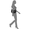 thumbnail image 3 of T Tahari Devon Leather Hobo Handbag, Black, 3 of 9