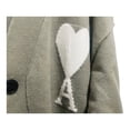 thumbnail image 3 of Cárdigan Ami París Ami de Coeur Gris Verdoso Talla Grande, 3 of 4