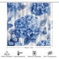 thumbnail image 2 of Bathroom Shower Curtain Sets with Rugs, Blue Leaves Pattern Printed on Shower Curtain and Liner Set, Ideal for Bathroom Apartment RV College Dorm, 72 x 72 inches, 2 of 8