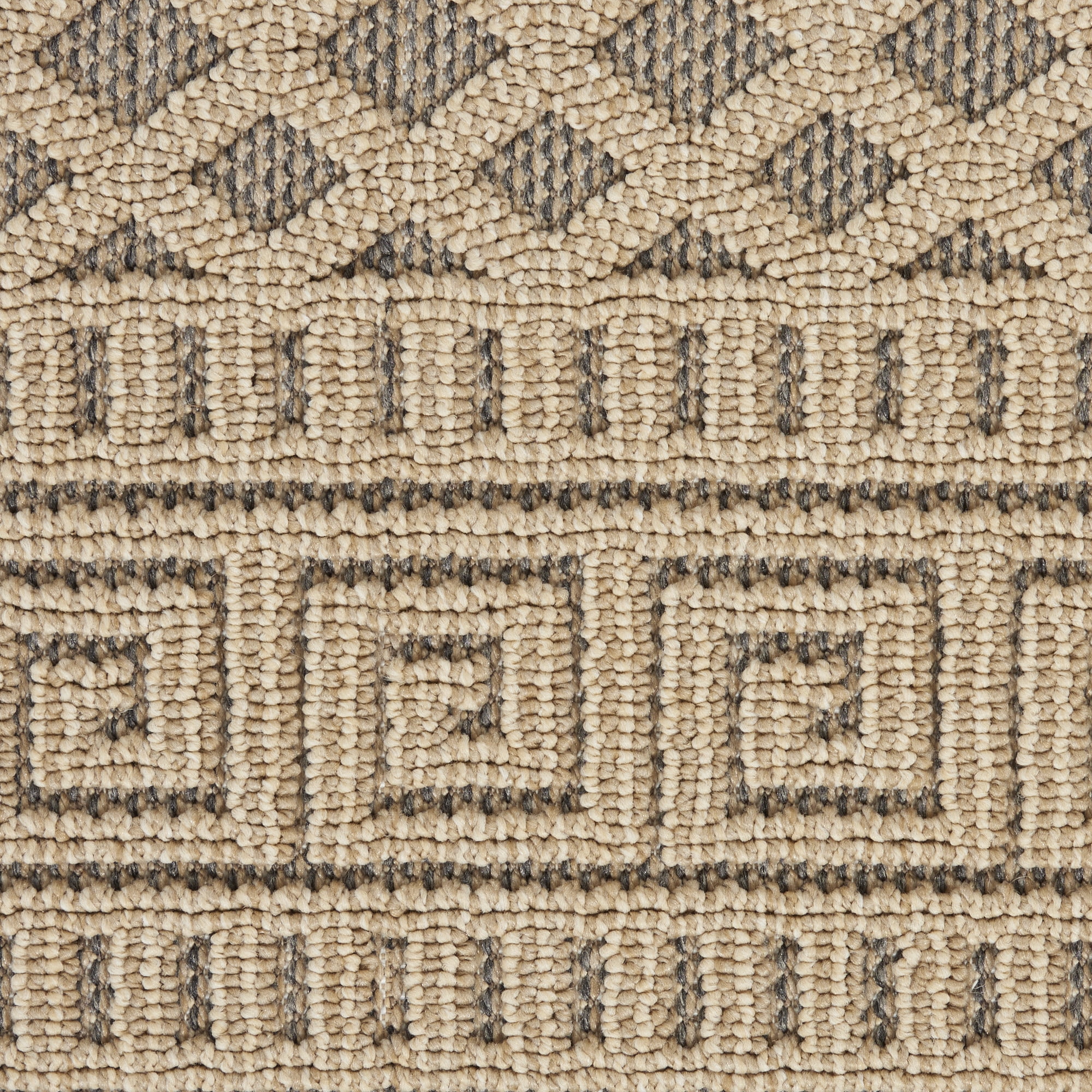 Nourison Elwood Moroccan Modern Mocha 9' x 12'2" Area Rug, (9' x 12')