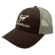 Ford Bronco Men's Official Licensed Embroidered Trucker Hat Cap - Brown